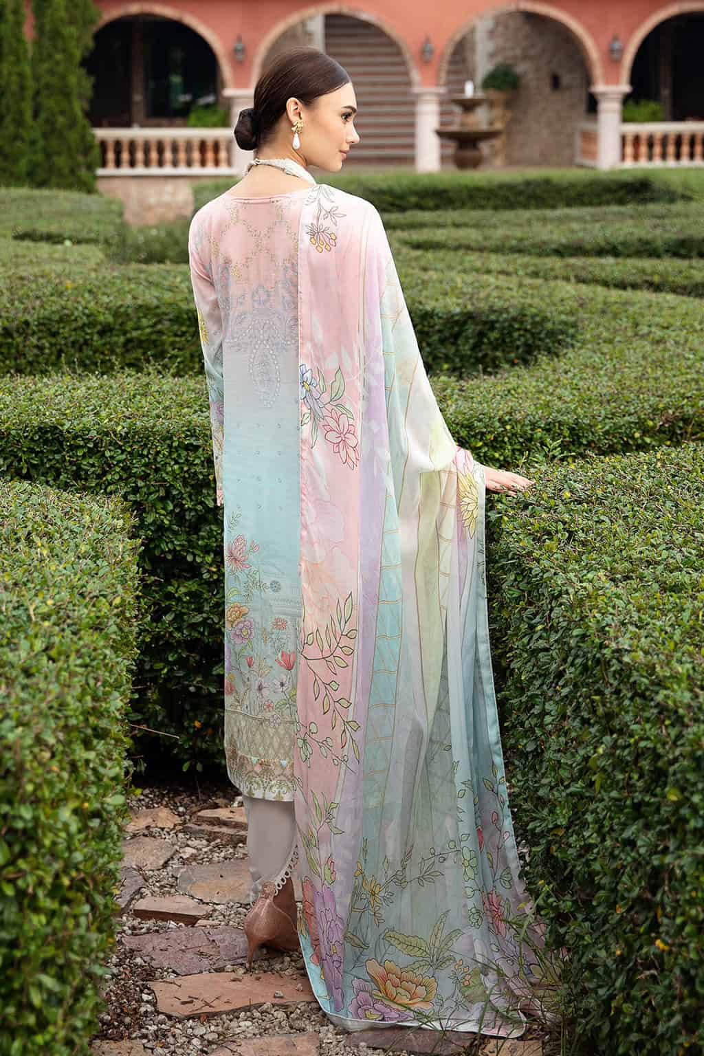 Ramsha Riwayat Embroidered lawn Collection 2024| Y-909 - Image 5