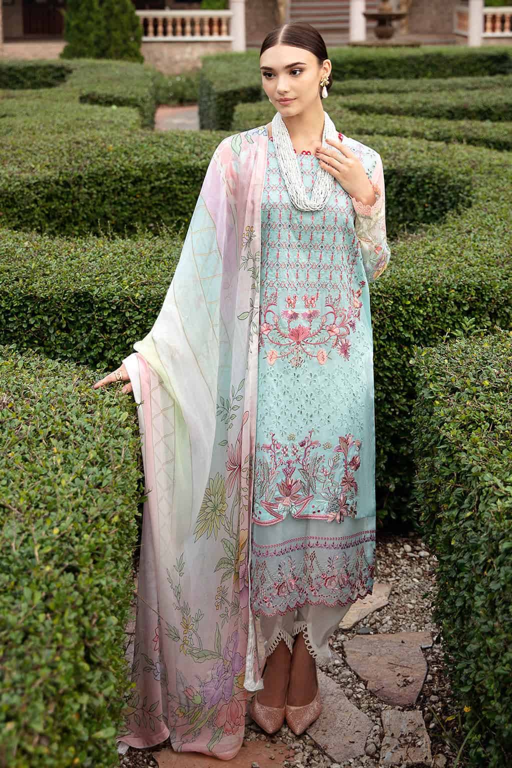 Ramsha Riwayat Embroidered lawn Collection 2024| Y-909