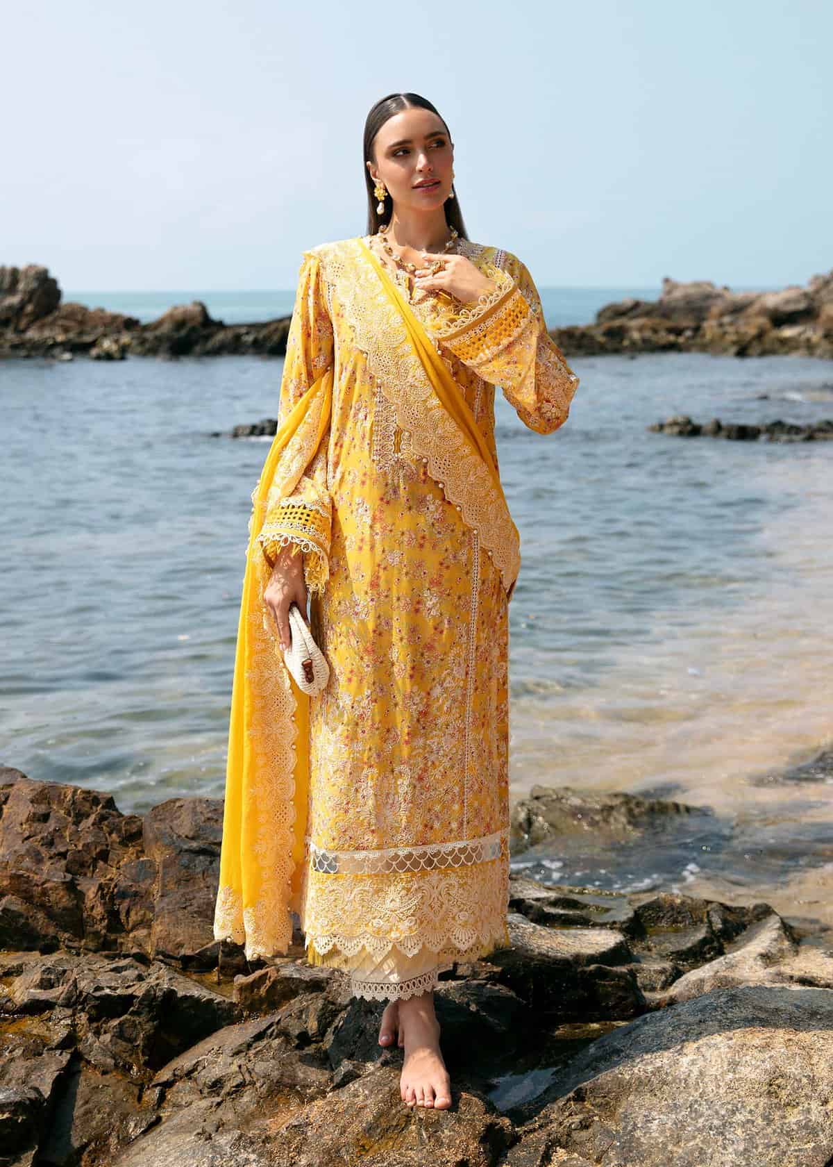 Kanwal Malik Unstitched Lawn | Mayal | 2024 | Elara - Image 5