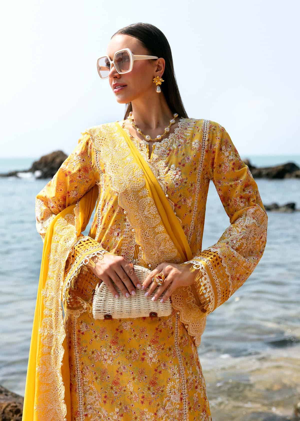 Kanwal Malik Unstitched Lawn | Mayal | 2024 | Elara - Image 4