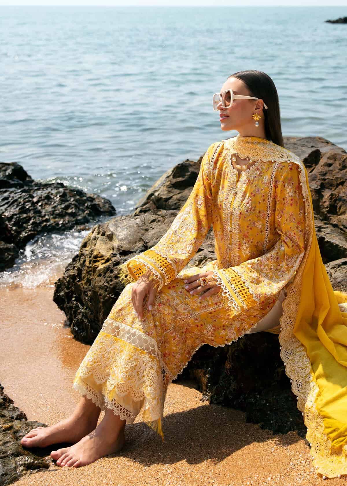 Kanwal Malik Unstitched Lawn | Mayal | 2024 | Elara - Image 3