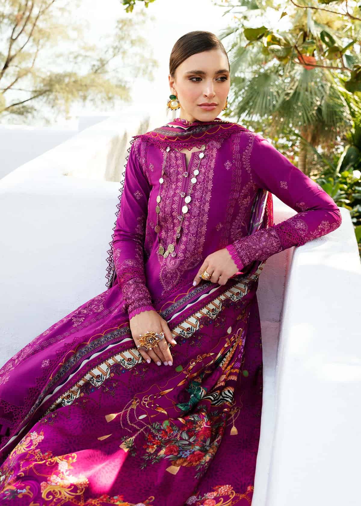 Kanwal Malik Unstitched Lawn | Mayal | 2024 | Samar - Image 2