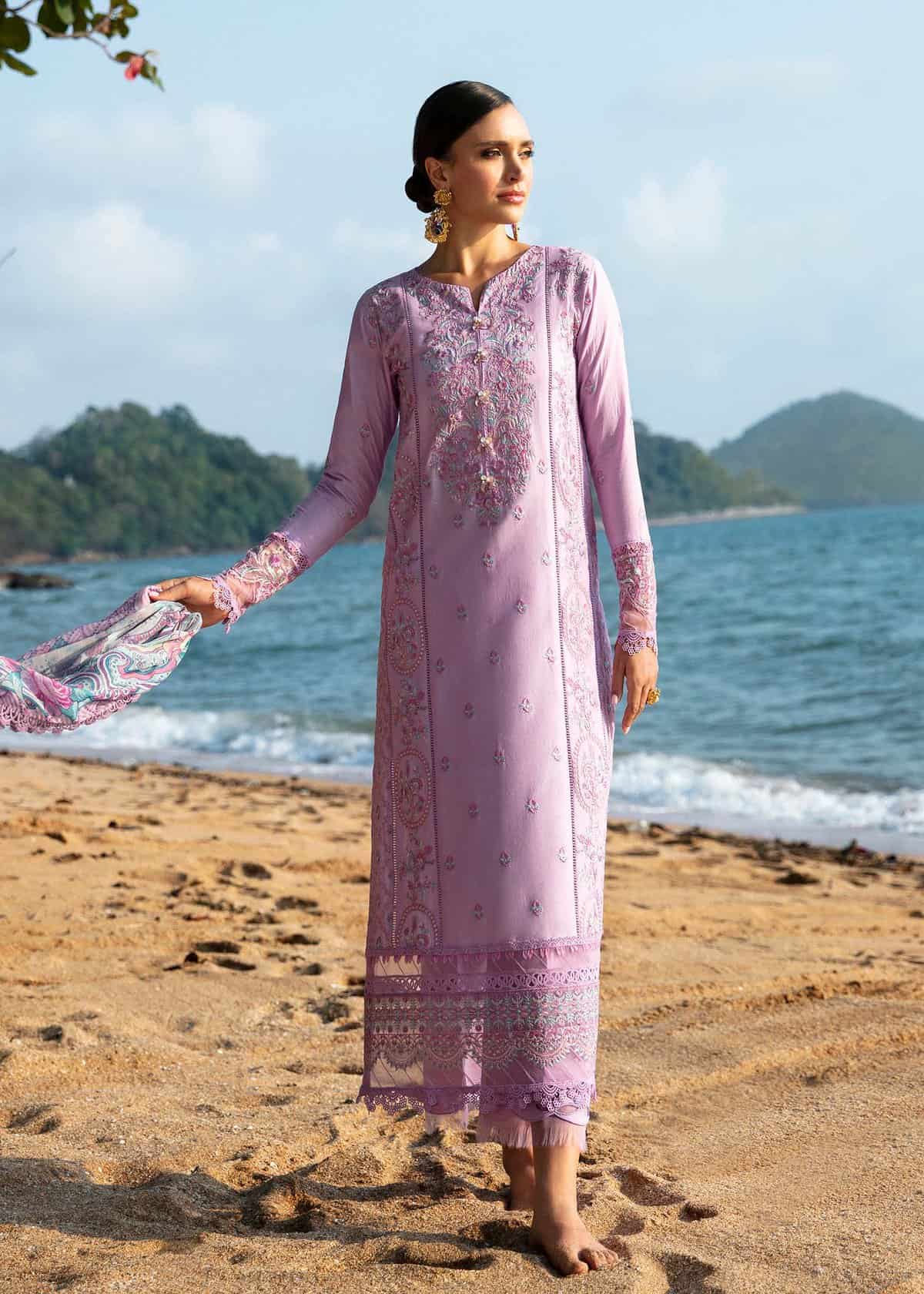 Kanwal Malik Unstitched Lawn | Mayal | 2024 | Siham - Image 4
