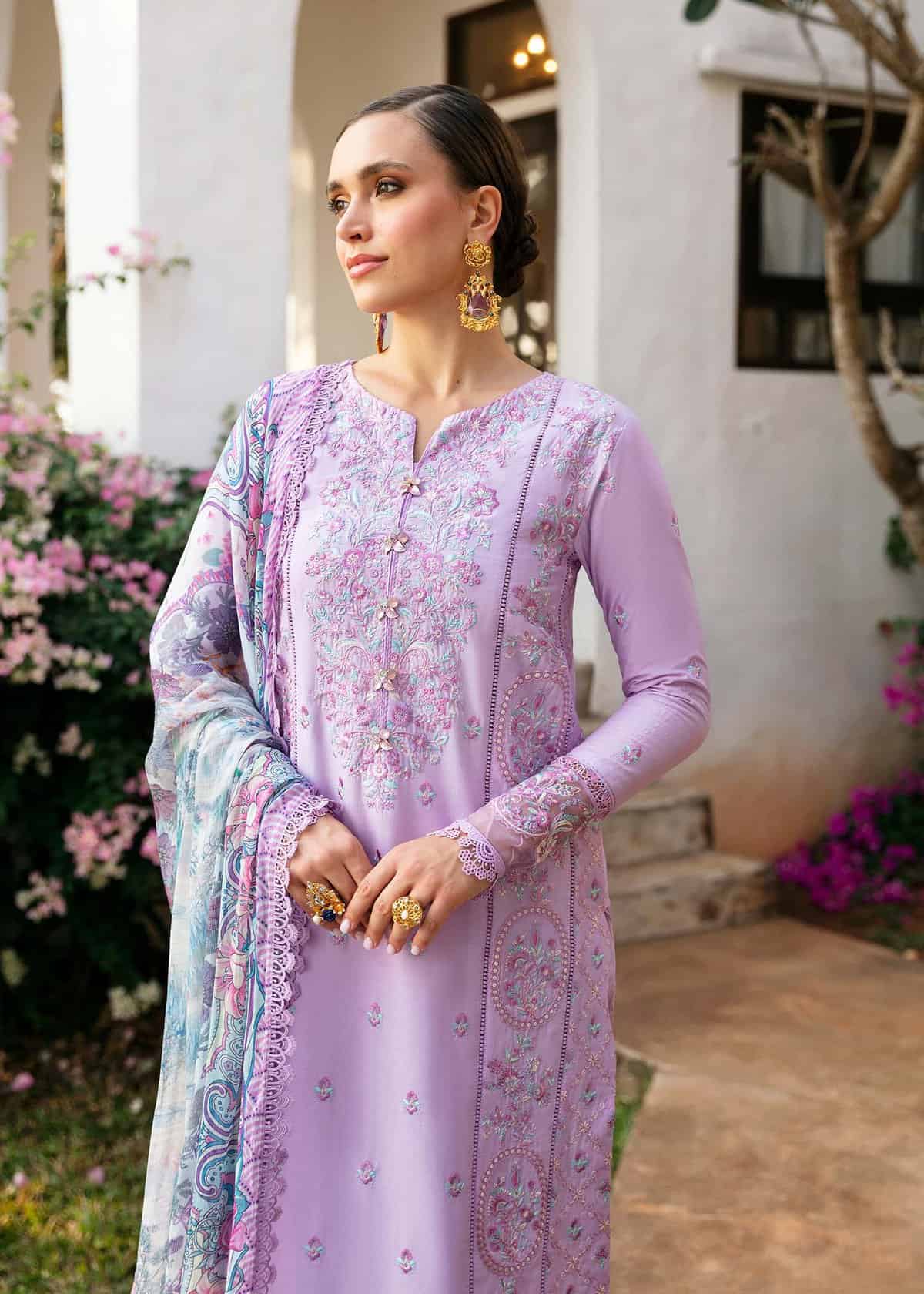 Kanwal Malik Unstitched Lawn | Mayal | 2024 | Siham - Image 3