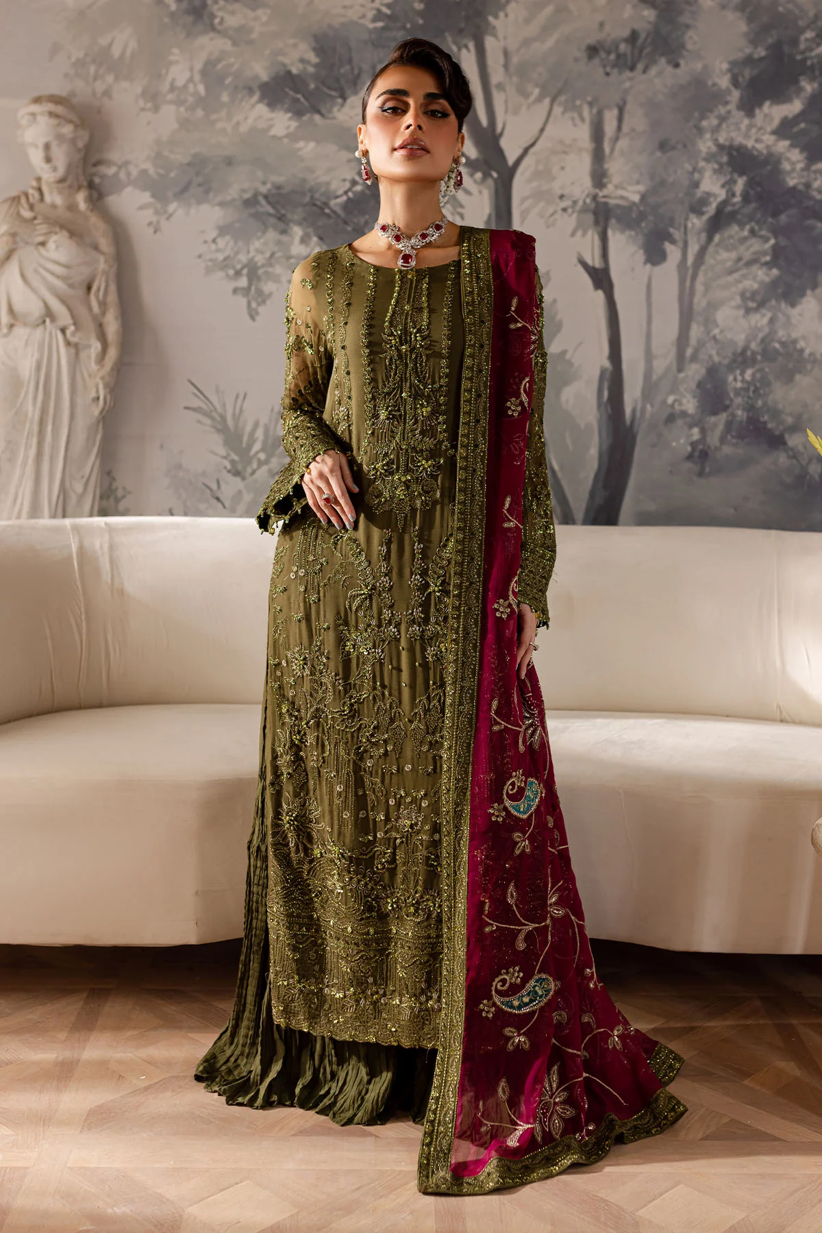 Elanora By Nureh Embroidered Chiffon Vol 3 | NEL-56 - Image 5