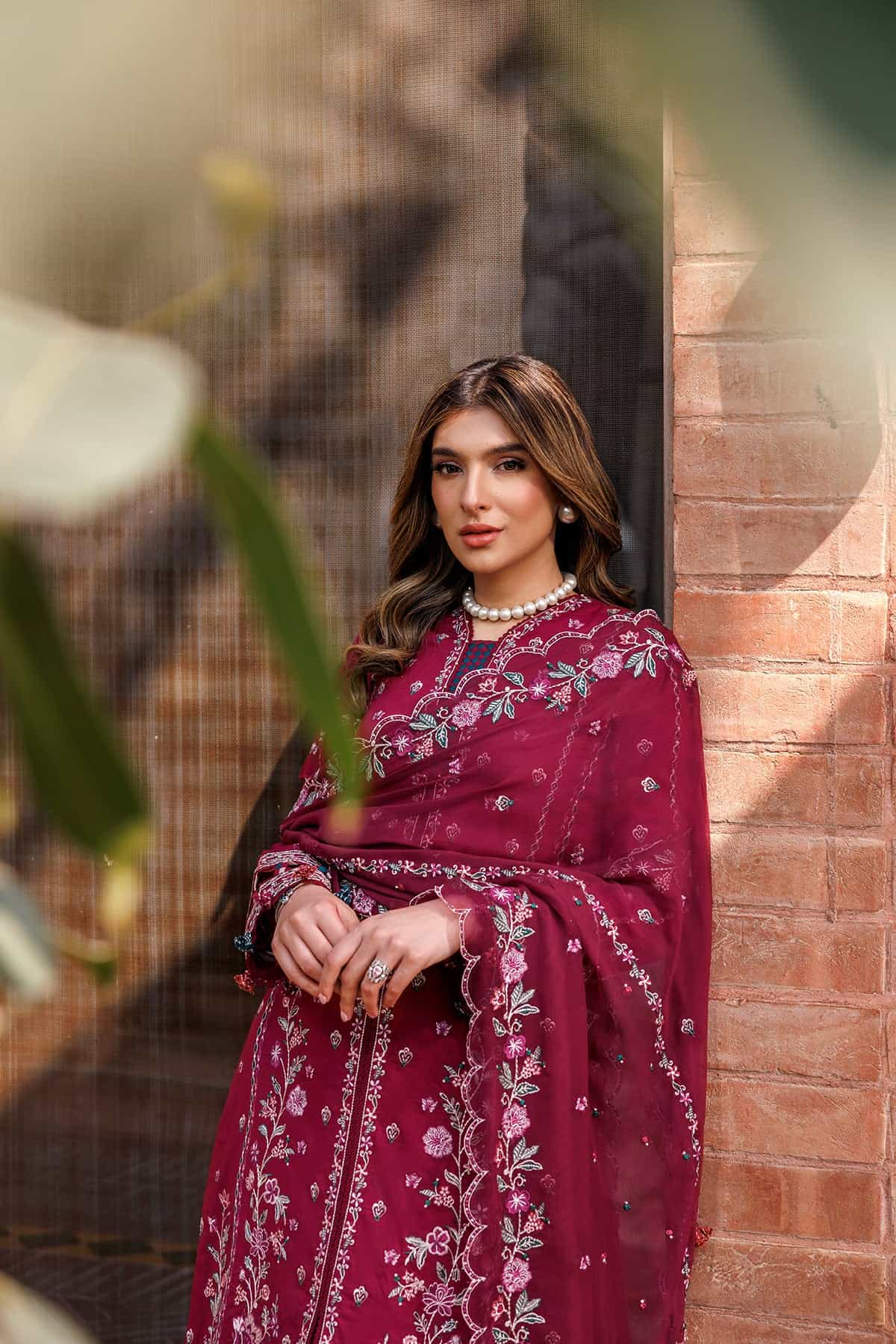 Kaavish Festive Lawn by Farasha | GARNET GLAM - Image 5