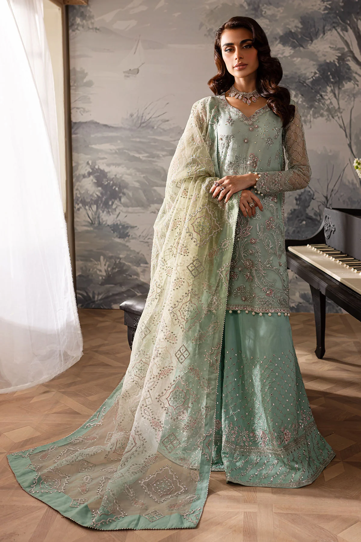 Elanora By Nureh Embroidered Chiffon Vol 3 | NEL-57 - Image 3