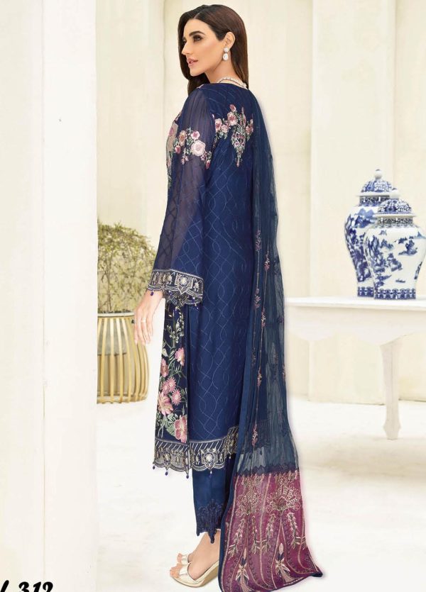 Alternative view of Ramsha Nayab Embroidered Chiffon   | N-312 (SS-4654)