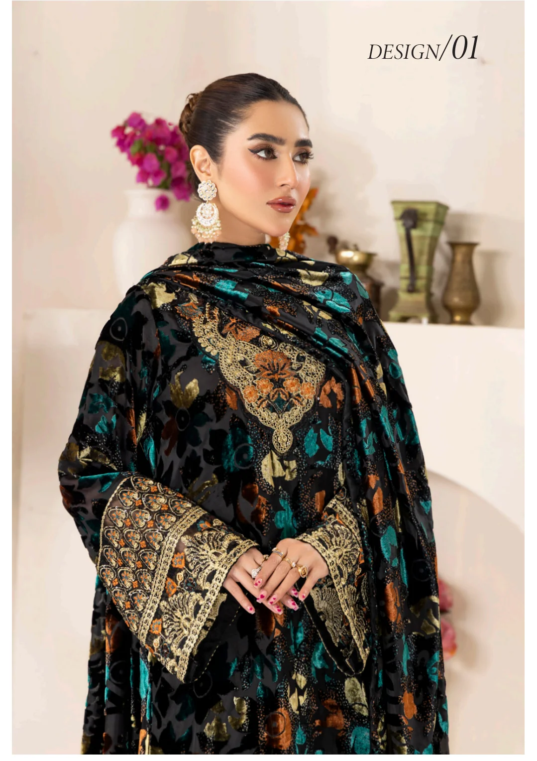 Adan's Libas Plachi'24 Luxury Unstitched Vol 2 - Image 3