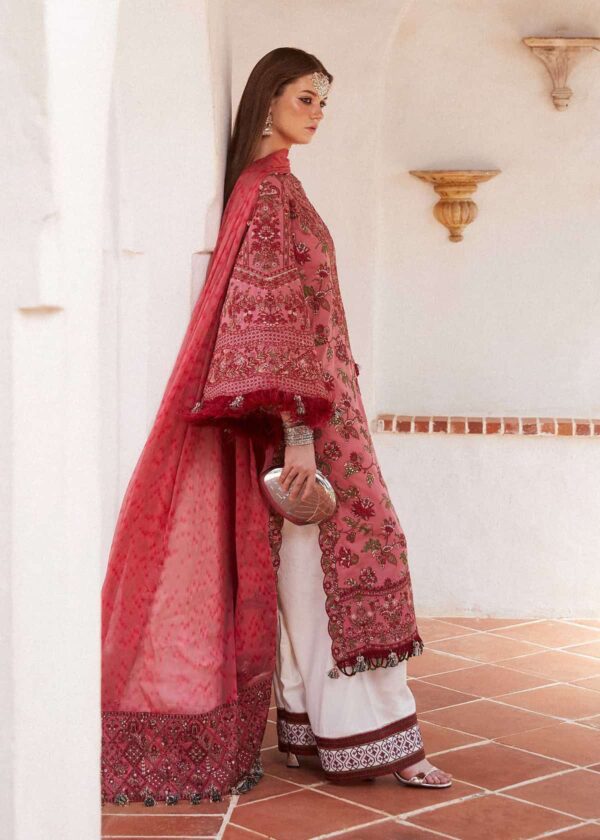 Alternative view of Hussain Rehar Luxury Lawn 2024 | LAYLA