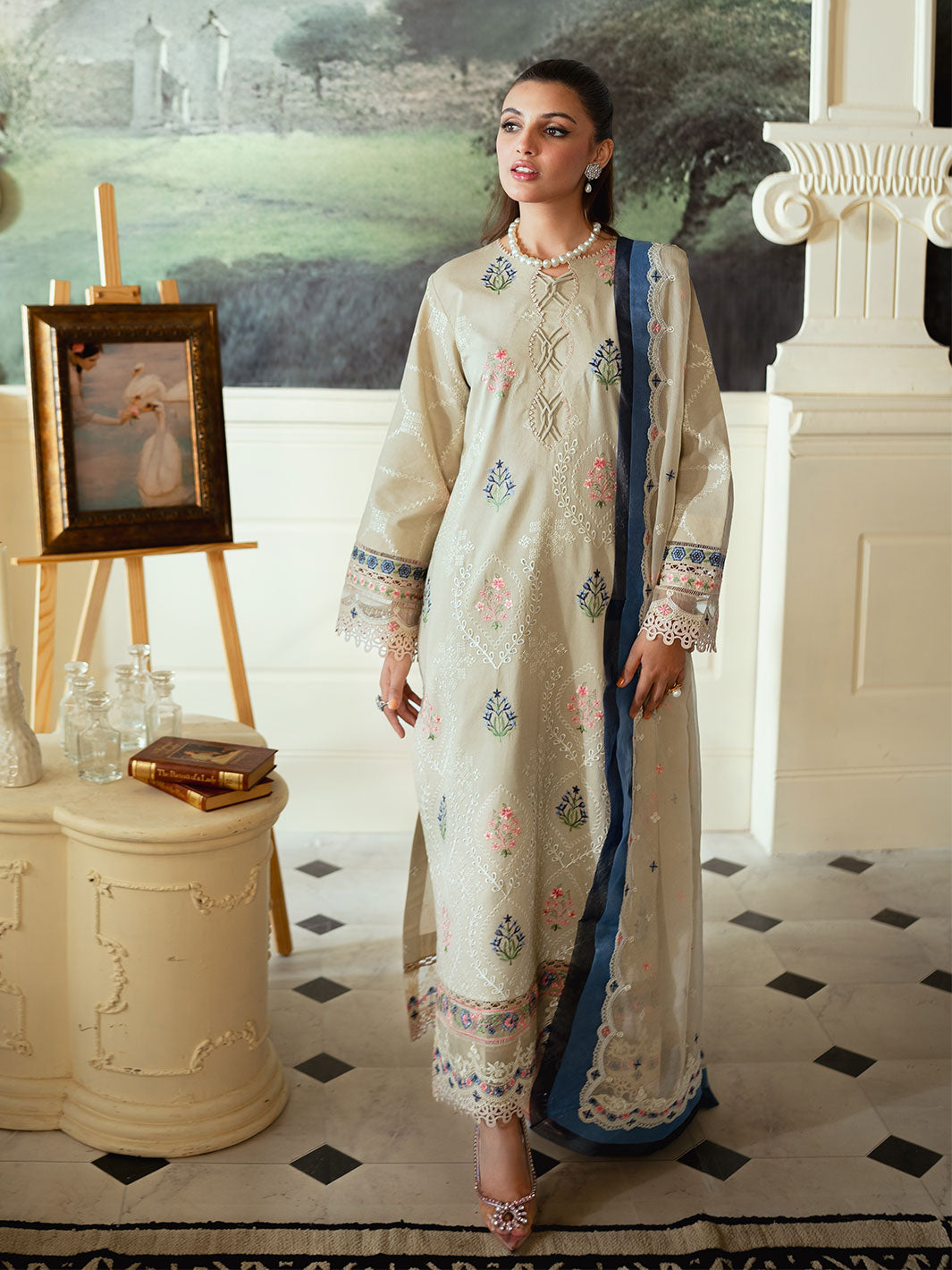 Faiza Faisal Celine Chikankari Eid Collection '24 | MIEL