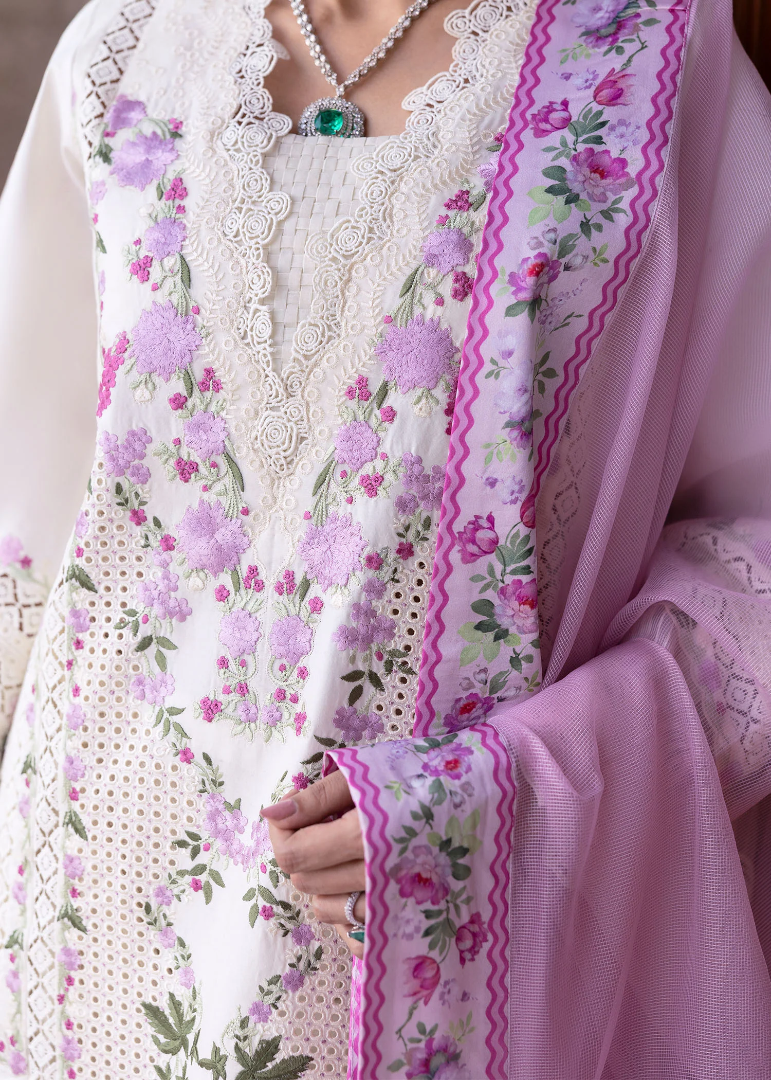 Saira Shakira Bloom Unstitched Lawn'25 || Zerene 1-A - Image 5