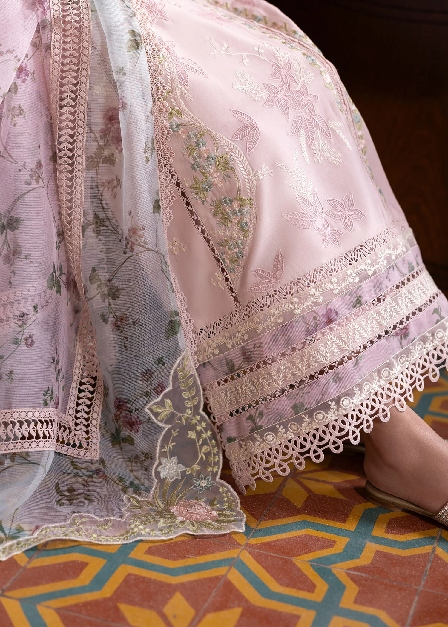 Saira Shakira Bloom Unstitched Lawn'25 || Chloe 3-A - Image 3