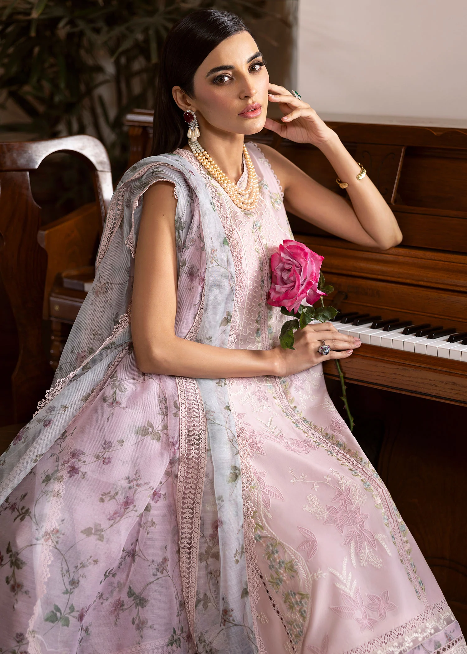 Saira Shakira Bloom Unstitched Lawn'25 || Chloe 3-A - Image 2