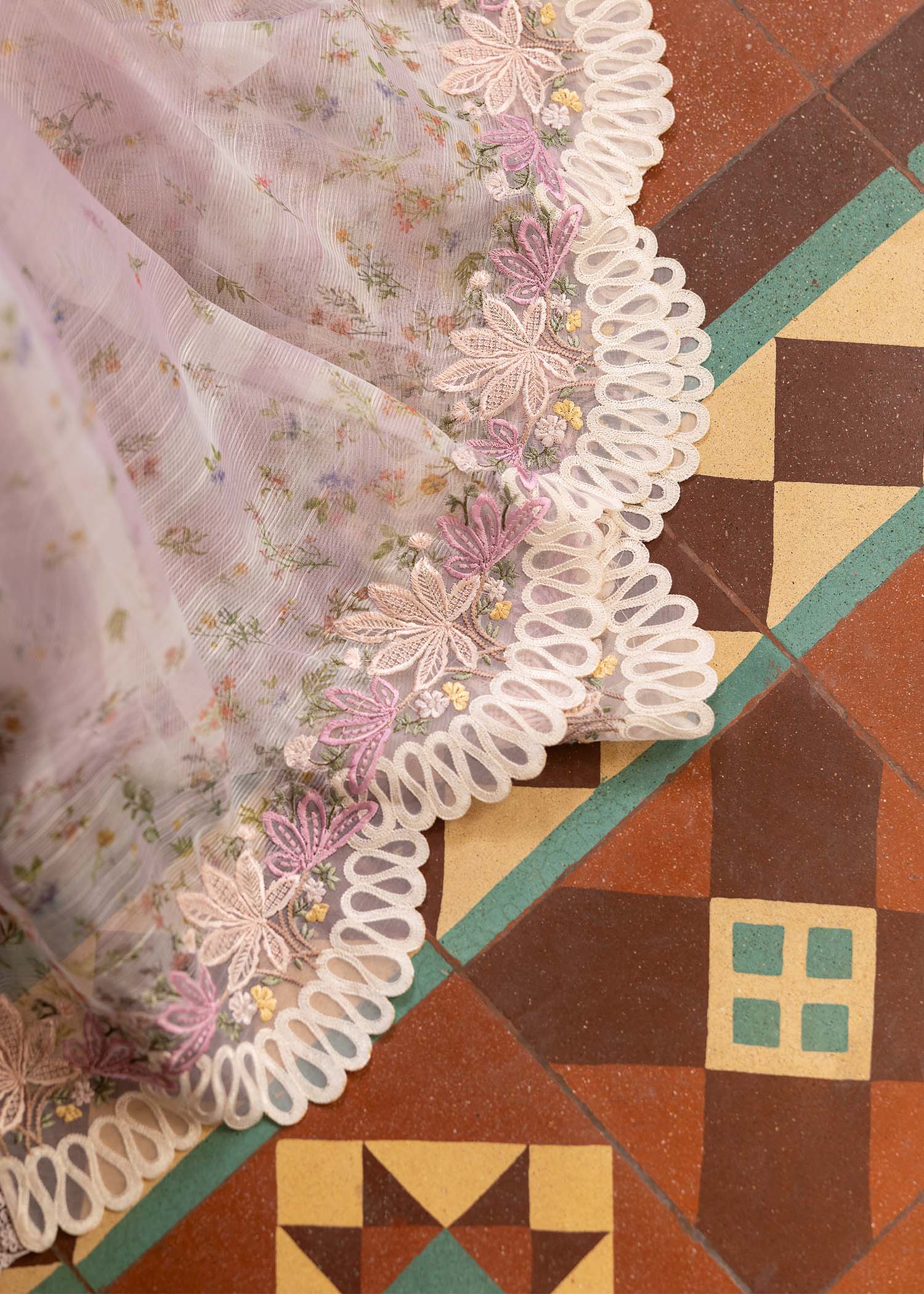 Saira Shakira Bloom Unstitched Lawn'25 || Sweet Opel 8-S - Image 2
