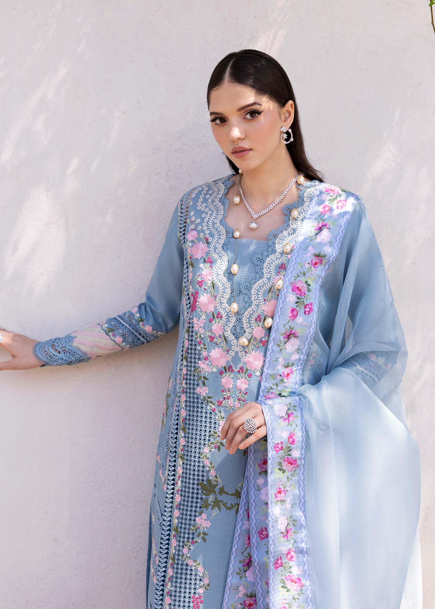 Saira Shakira Bloom Unstitched Lawn'25 || Zerene 1-B - Image 6