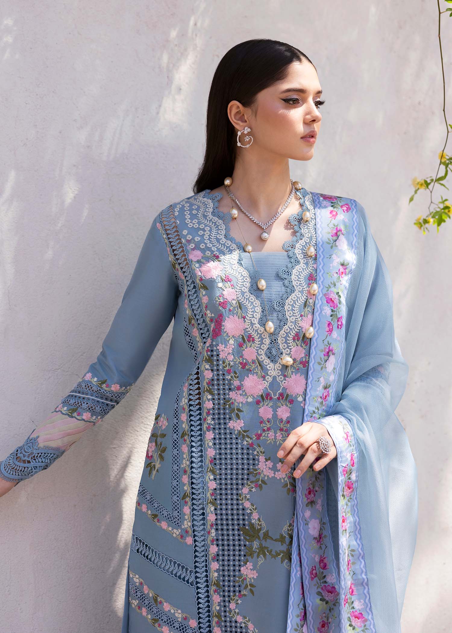 Saira Shakira Bloom Unstitched Lawn'25 || Zerene 1-B - Image 5