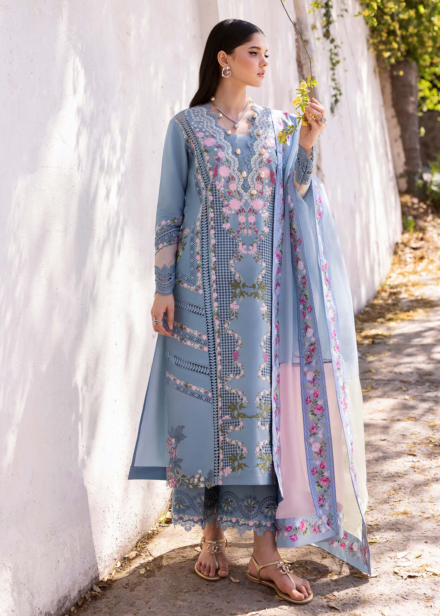 Saira Shakira Bloom Unstitched Lawn'25 || Zerene 1-B - Image 3