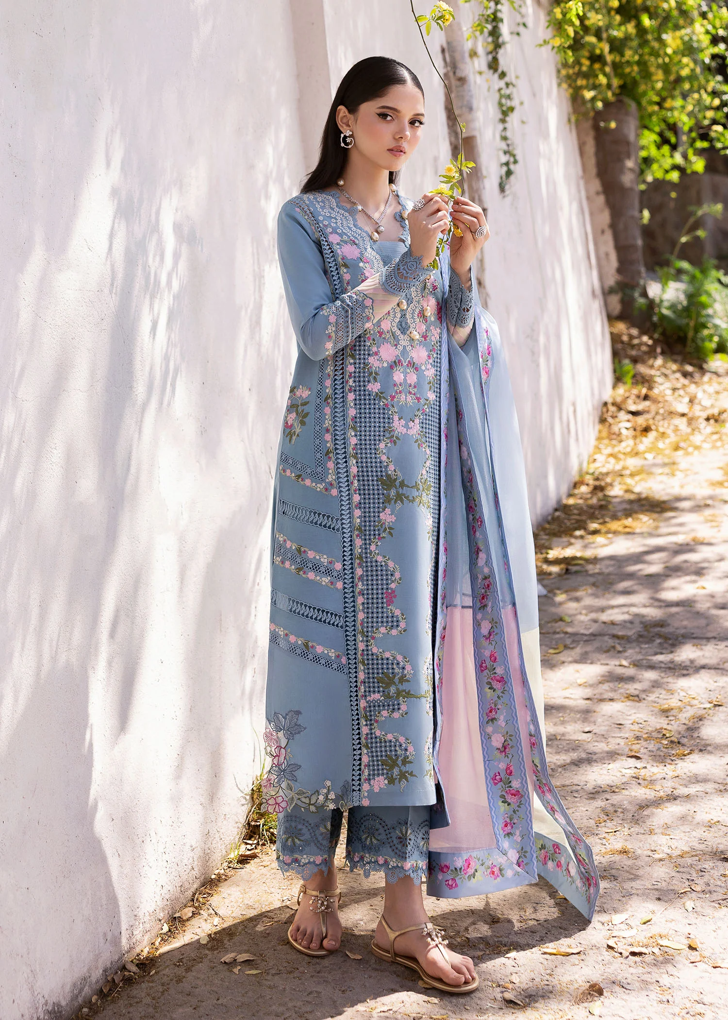 Saira Shakira Bloom Unstitched Lawn'25 || Zerene 1-B - Image 2