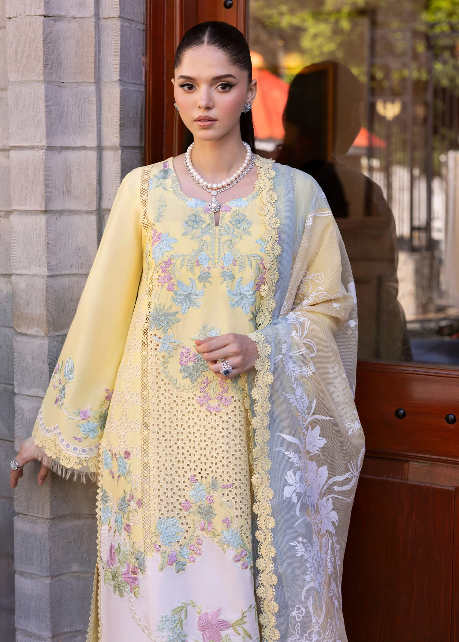 Saira Shakira Bloom Unstitched Lawn'25 || Lotus Reverie 4-A - Image 7