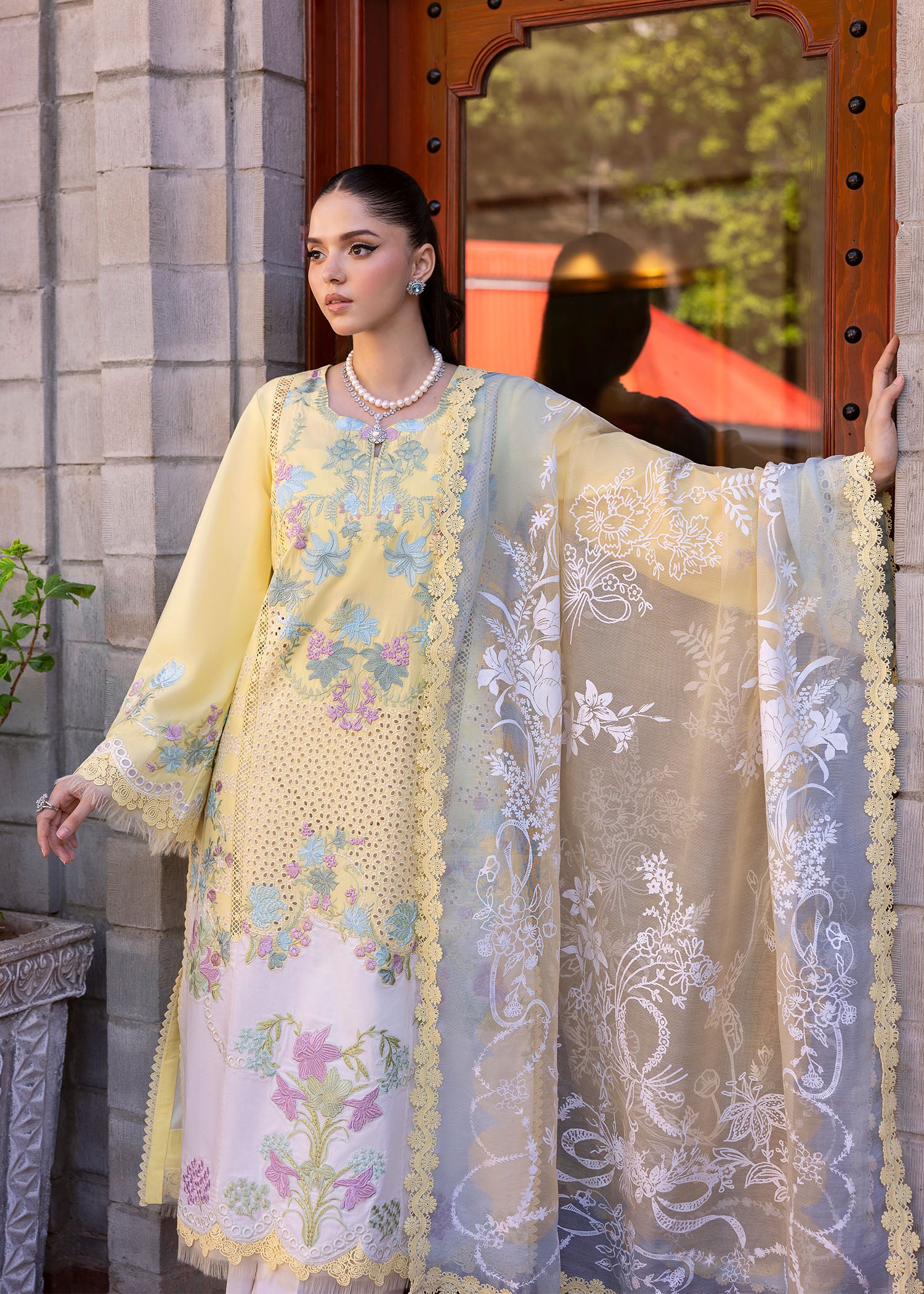 Saira Shakira Bloom Unstitched Lawn'25 || Lotus Reverie 4-A - Image 6
