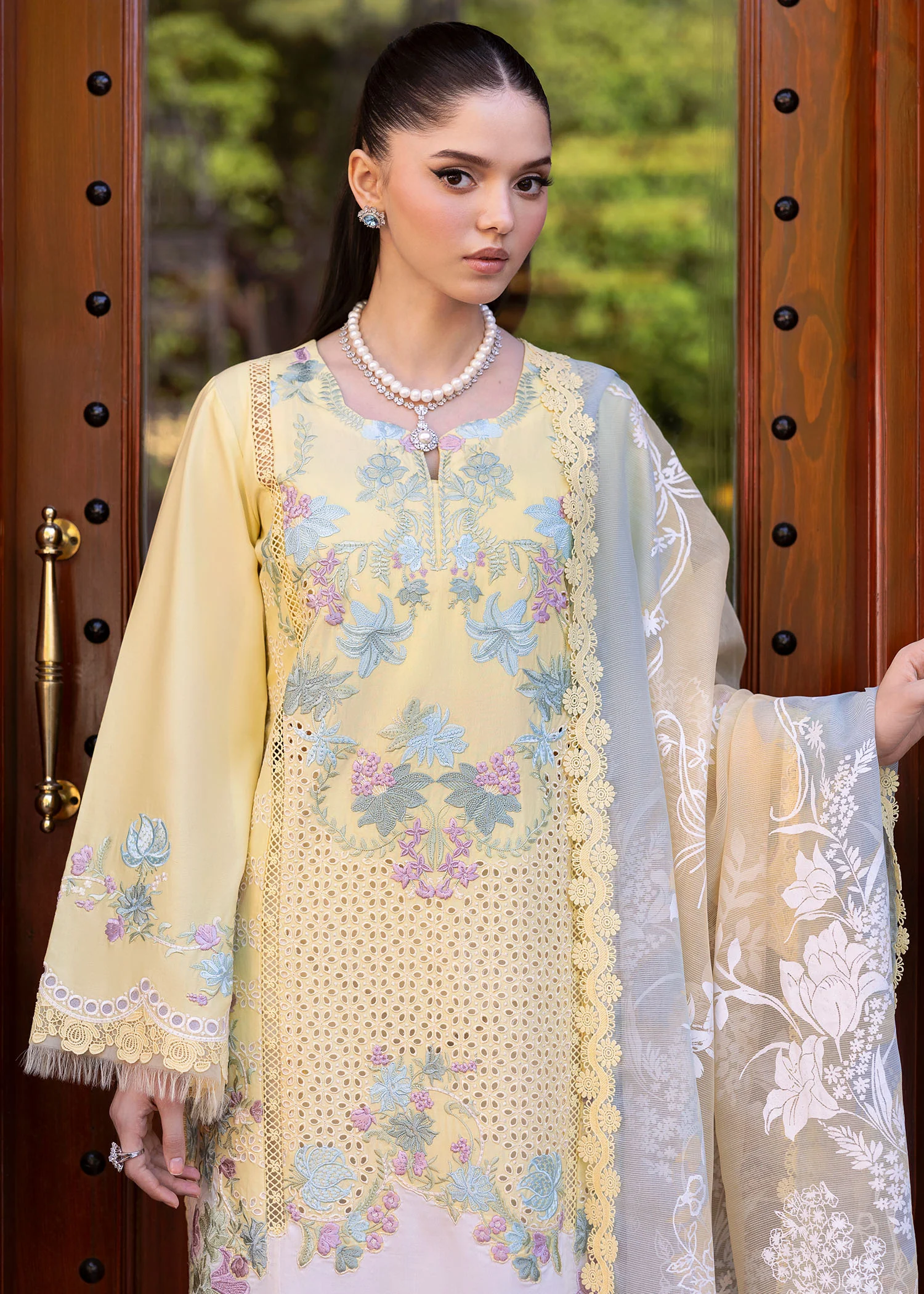 Saira Shakira Bloom Unstitched Lawn'25 || Lotus Reverie 4-A - Image 5