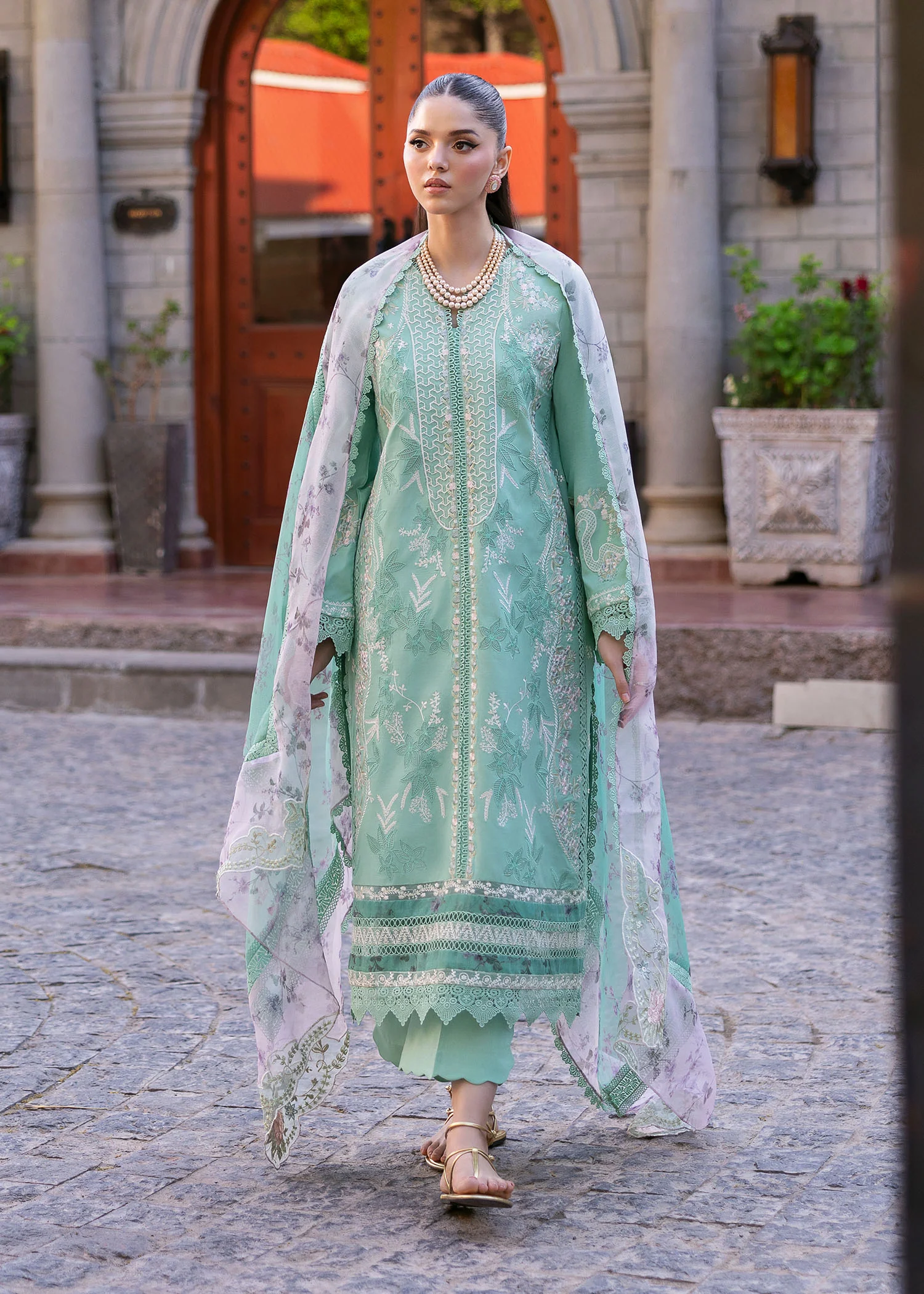 Saira Shakira Bloom Unstitched Lawn'25 || Chloe 3-B