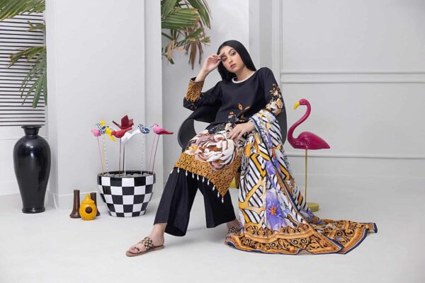 Alternative view of Salina Pop Printed Lawn | SP-2