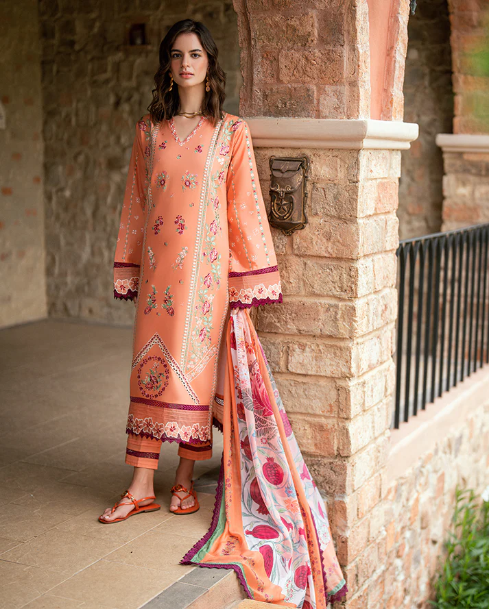 Roheenaz Summer Reverie Luxury Lawn - Orelia