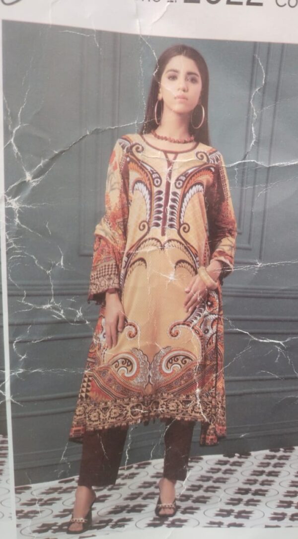 3 Piece - Printed Lawn Suit (GZ-232)