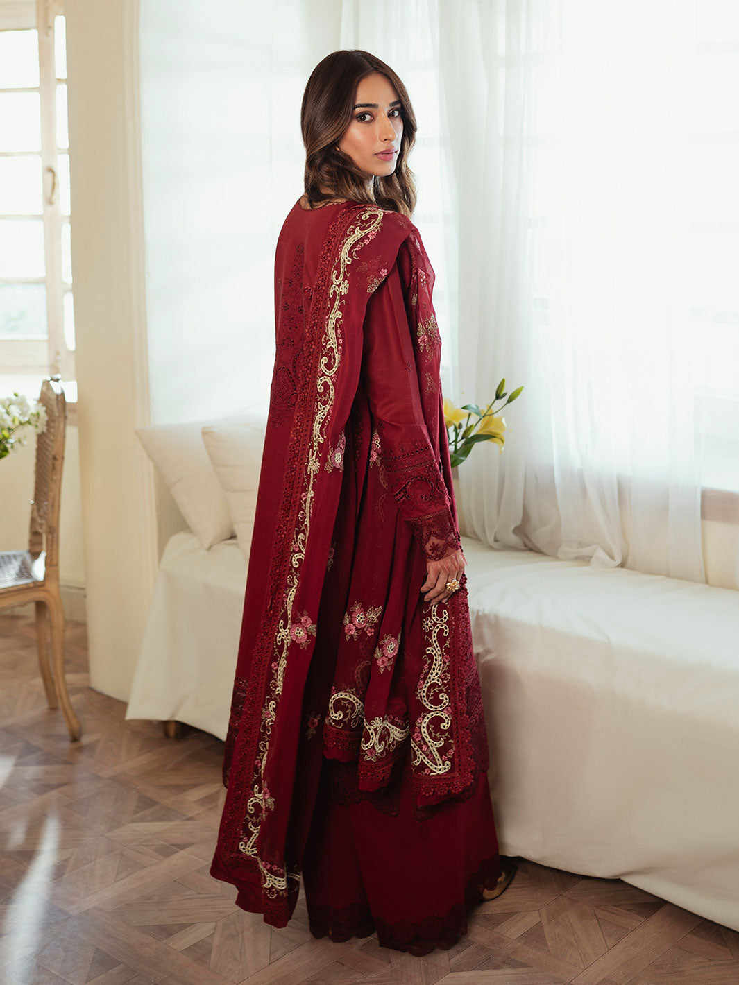Faiza Faisal Celine Chikankari Eid Collection '24 | ZUHA - Image 3