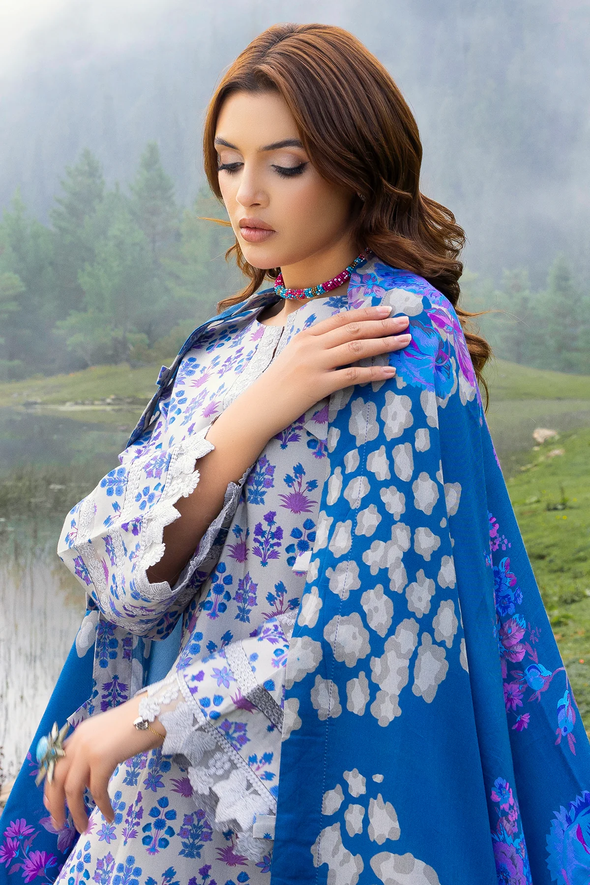 Charizma Fall Winter Shawl Collection | Combinations | | CCW4-02 - Image 3