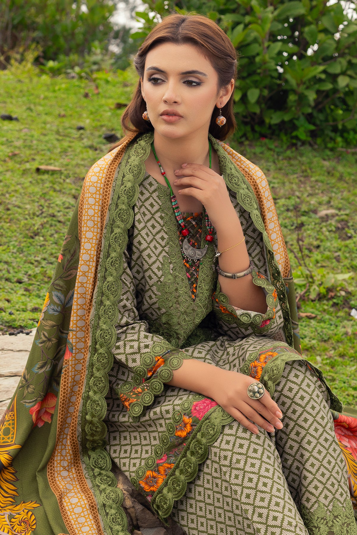 Charizma Fall Winter Shawl Collection | Combinations | | CCW4-08 - Image 5