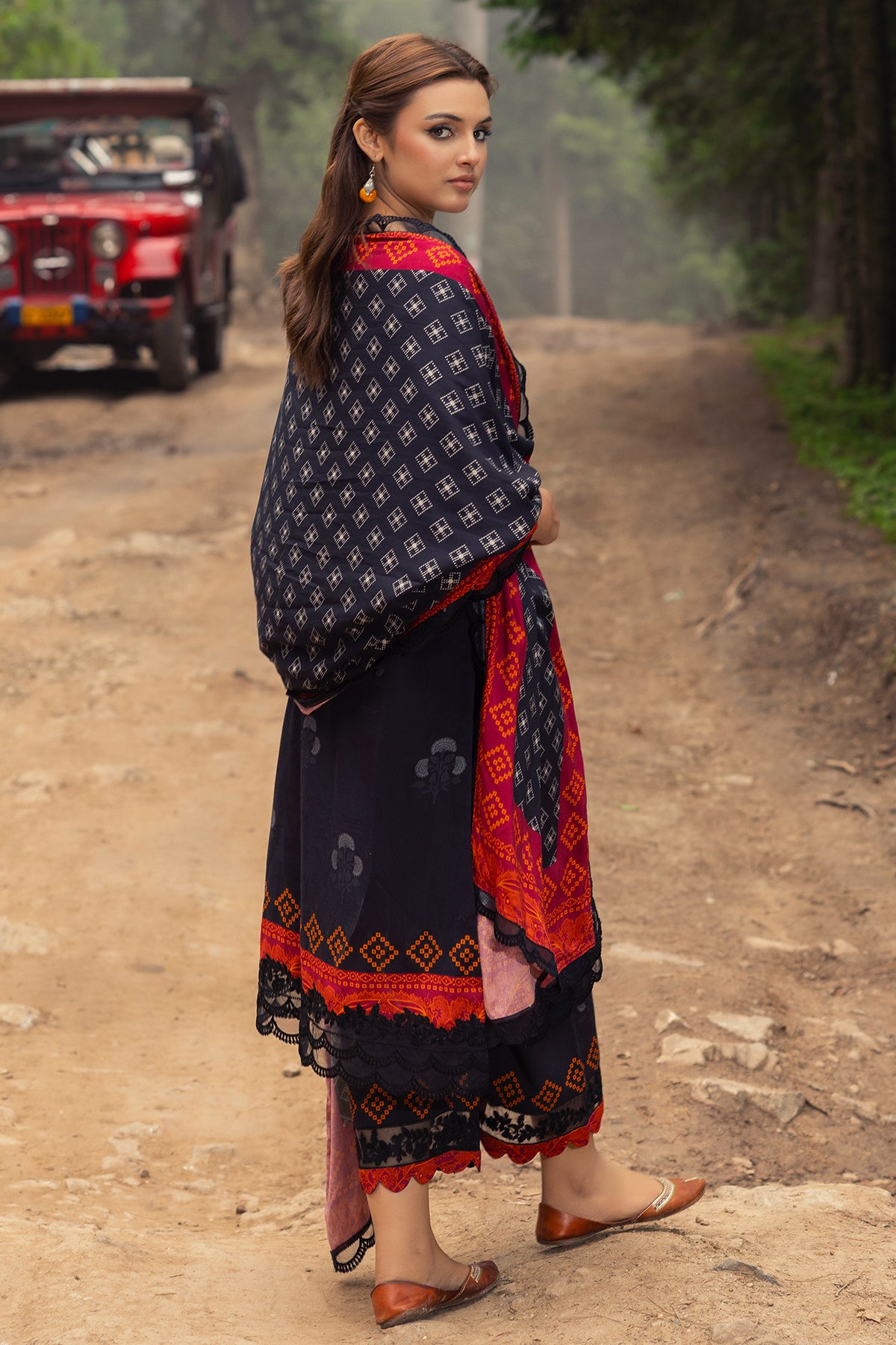 Charizma Fall Winter Shawl Collection | Combinations | | CCW4-09 - Image 2