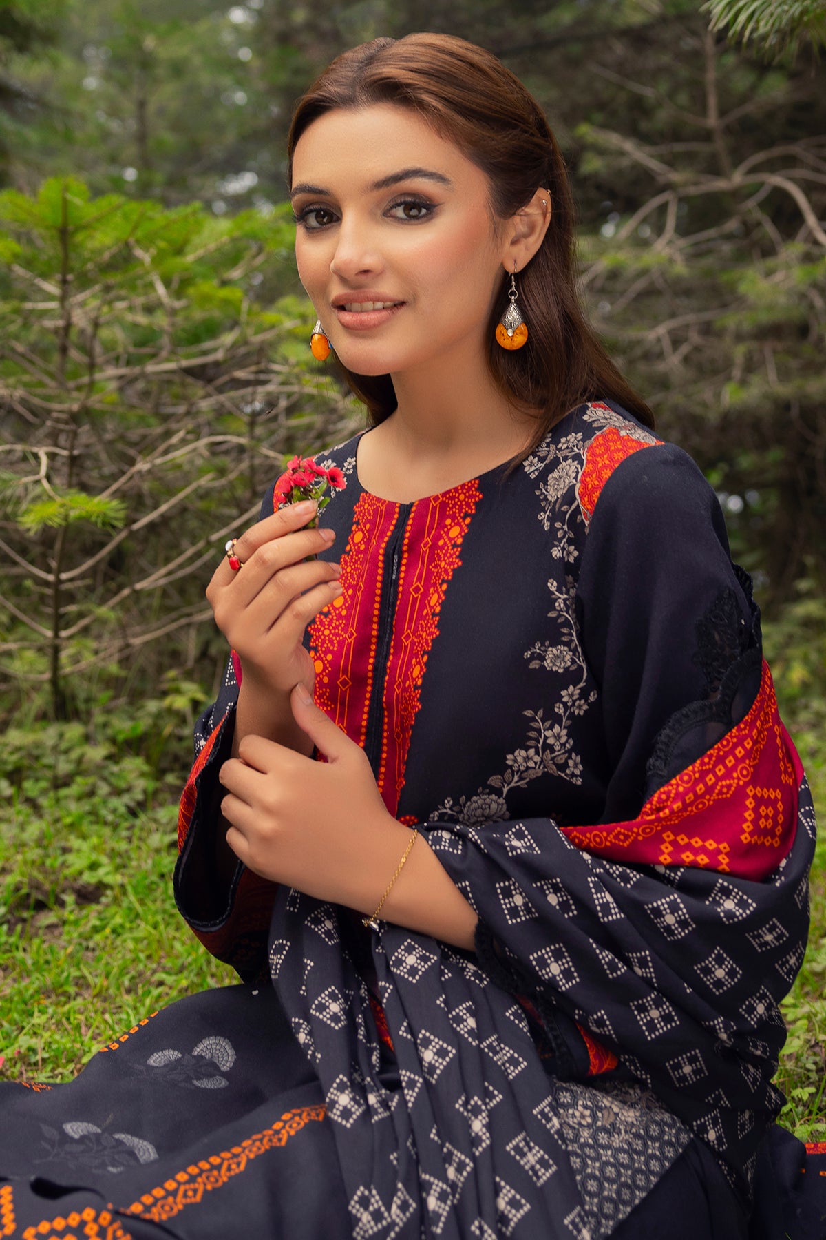 Charizma Fall Winter Shawl Collection | Combinations | | CCW4-09 - Image 3