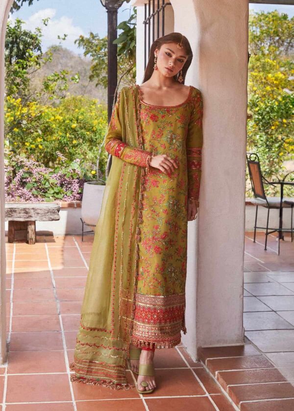 Alternative view of Hussain Rehar Luxury Lawn 2024 | SORBET (SS-5334)
