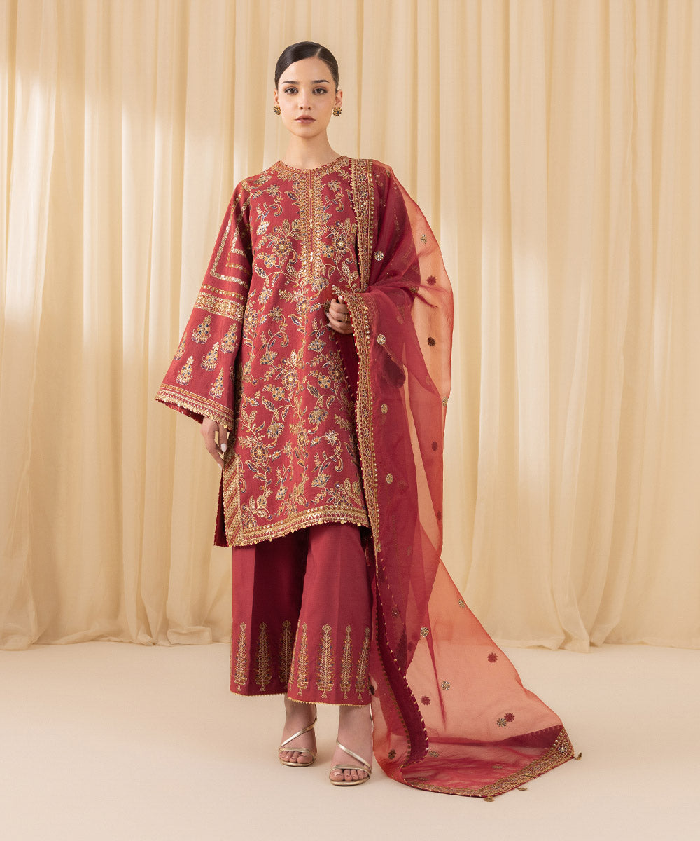 Sapphire Festive Unstitched Collection | 3SFELX24V647 - Image 3