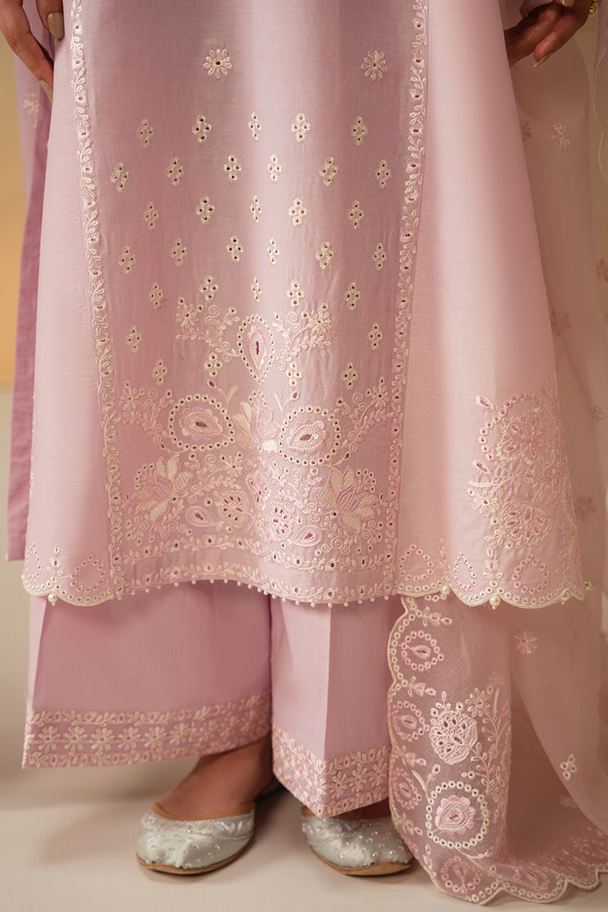 Cross Stitch 3 Piece Embroidered Lawn Suit | LILAC GROVE - Image 3