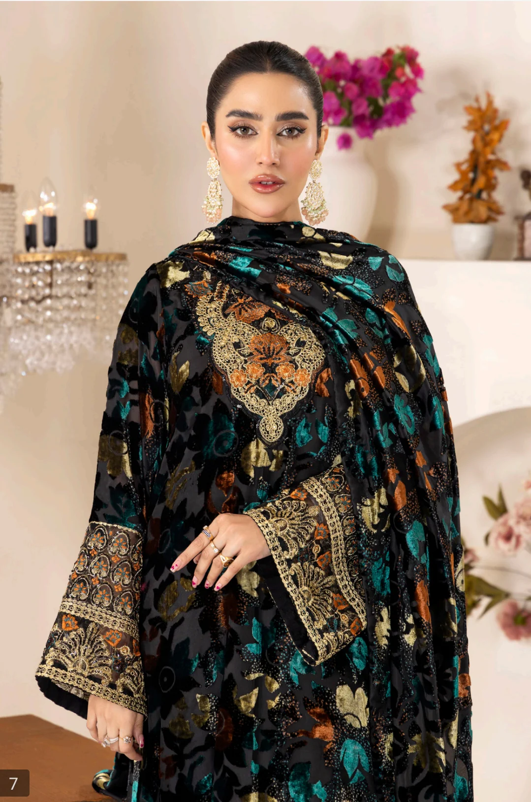 Adan's Libas Plachi'24 Luxury Unstitched Vol 2 - Image 4