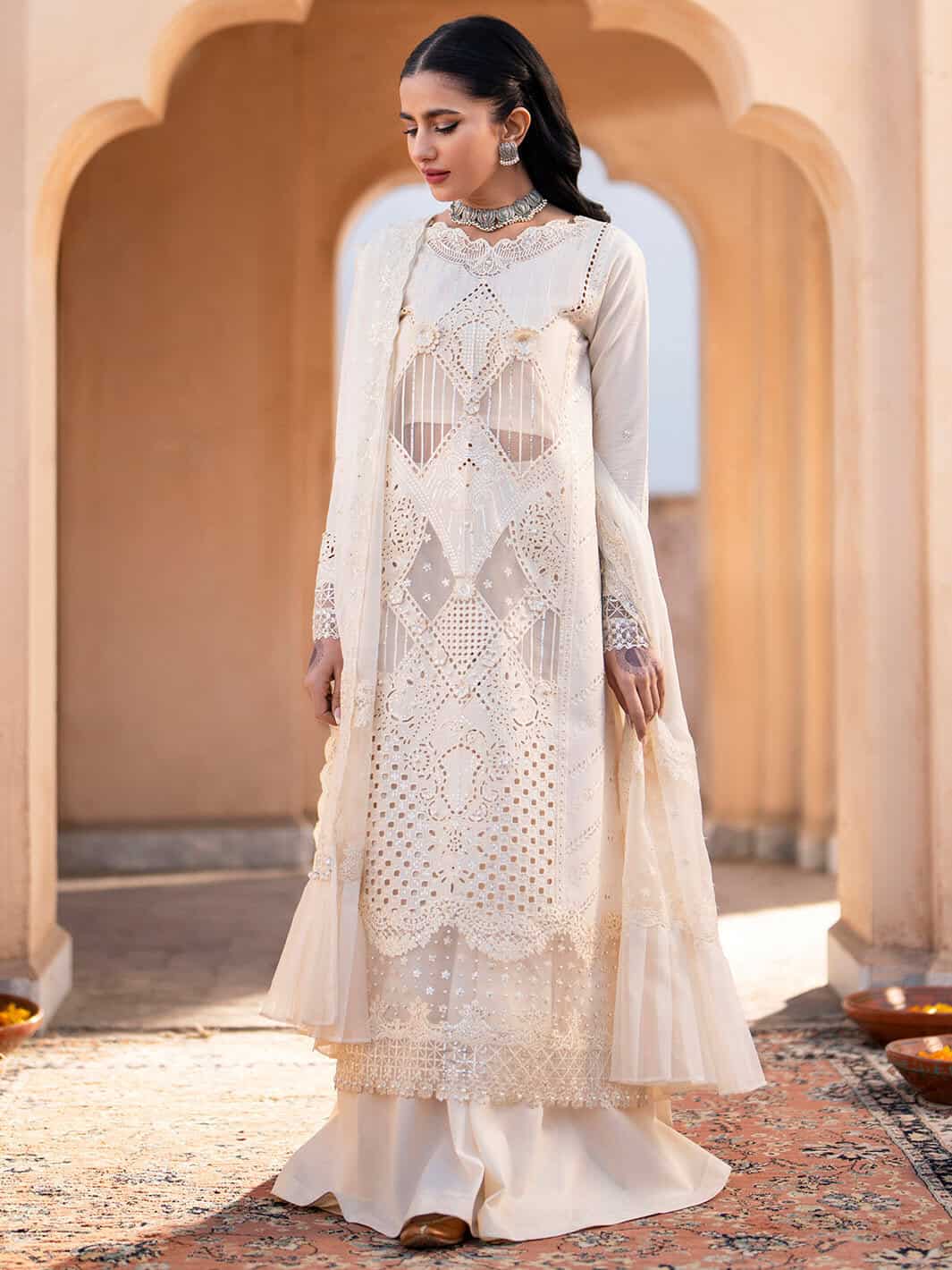 Dilbaro Embroidered Festive Lawn ’24 | 401-A - Image 4