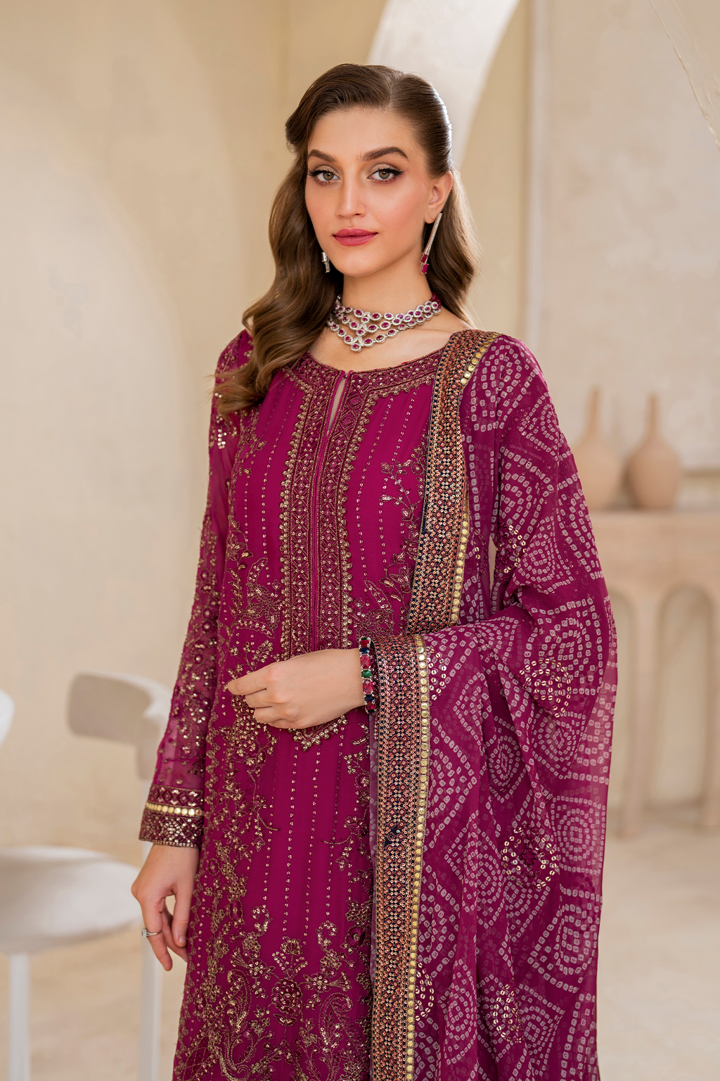 Iznik Chiffon Party Wear Collection | CC-45 - Image 3