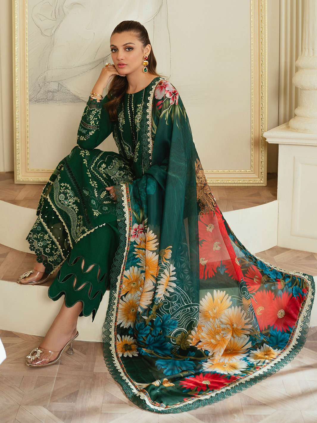 Faiza Faisal Celine Chikankari Eid Collection '24 | KANWAL - Image 4