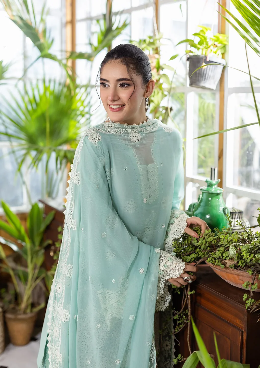 Elaf Chikankari With Chiffon EEC-3A Parisian - Image 3
