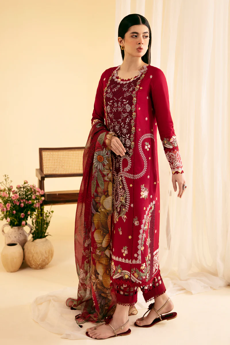 Qlinekari Lawn by Qalamkar 2024 | SQ-04 - Image 2