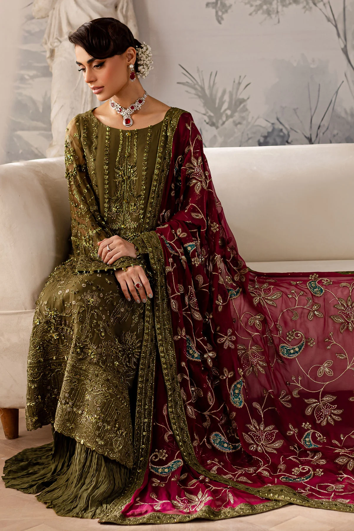 Elanora By Nureh Embroidered Chiffon Vol 3 | NEL-56 - Image 3