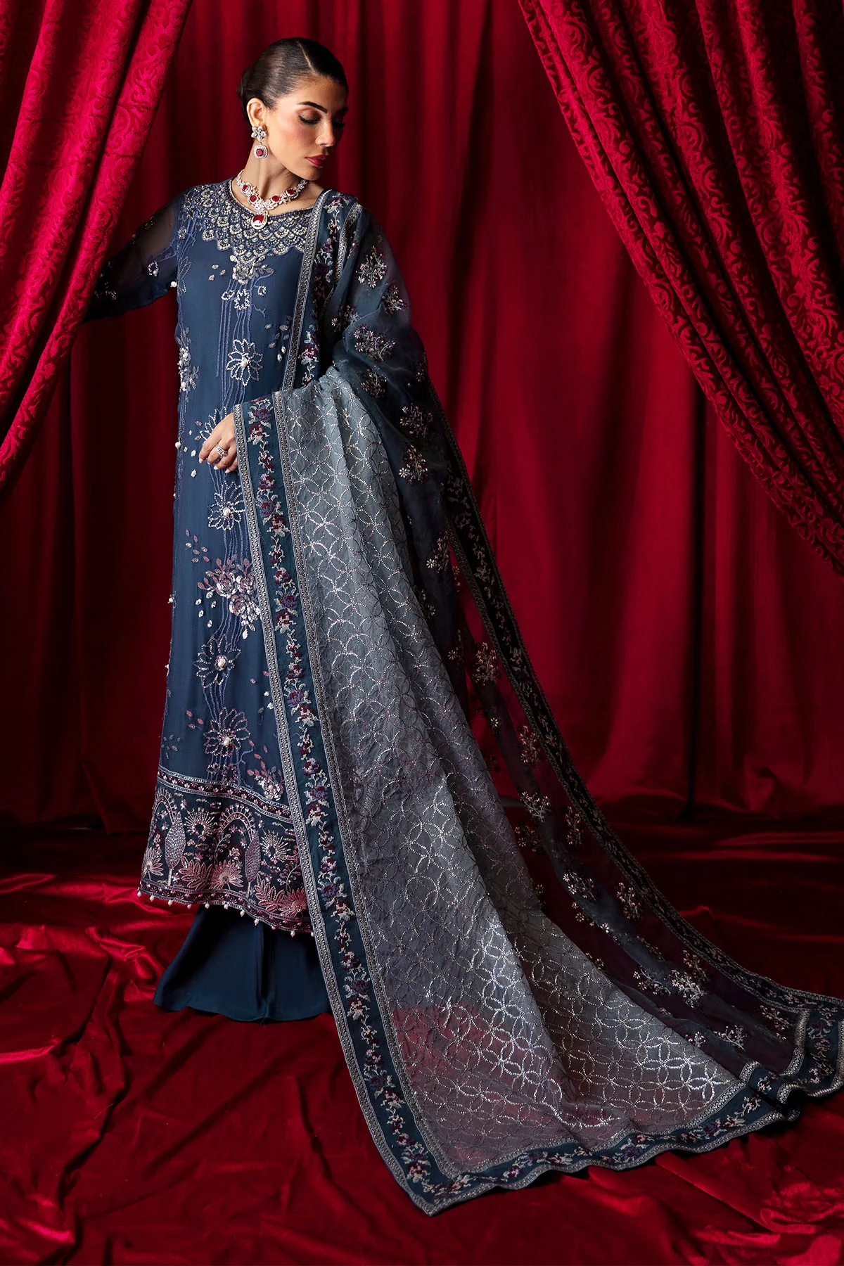 Elanora By Nureh Embroidered Chiffon Vol 2 | NEL-52 - Image 3