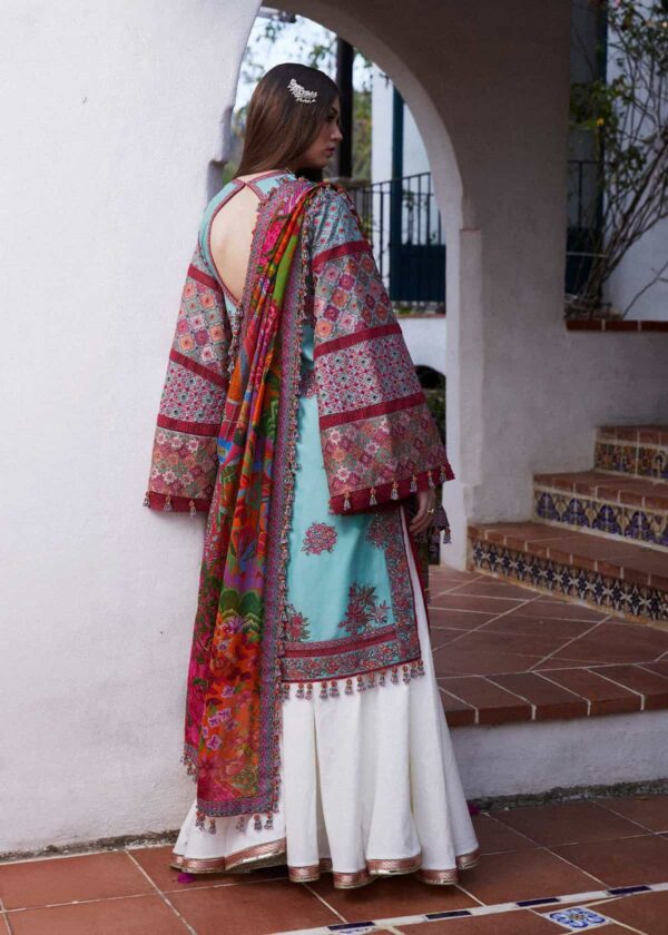 Alternative view of Hussain Rehar Luxury Lawn 2024 | FLORET (SS-5417)