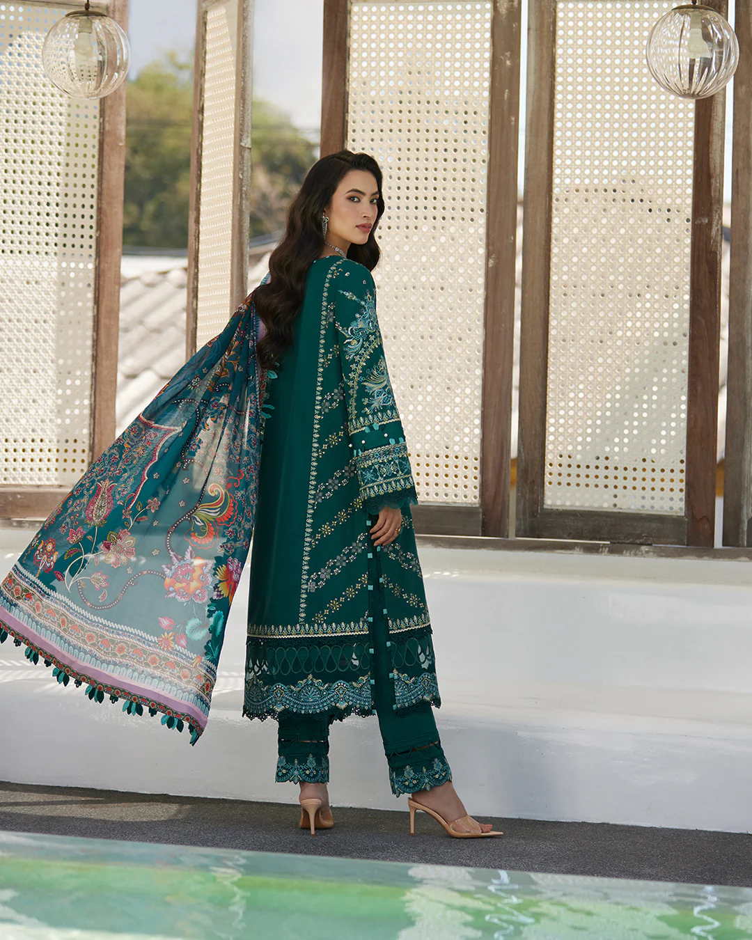 Faiza Saqlain Luxury Lawn | Milena - Image 5