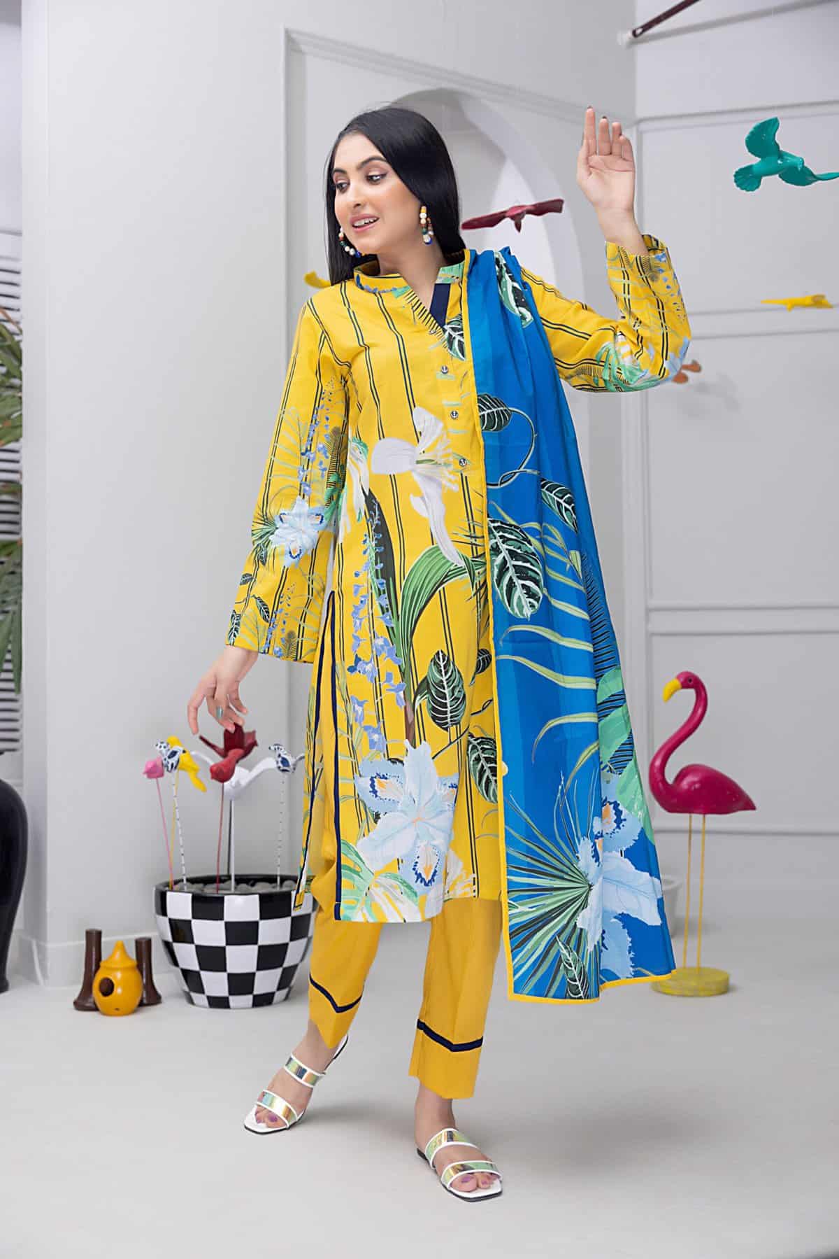 Salina Pop Printed Lawn | SP-5
