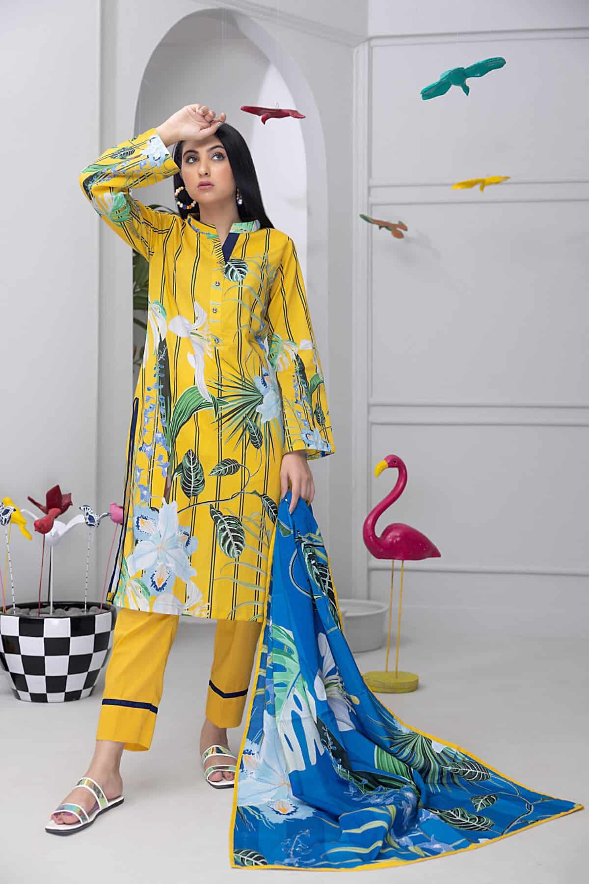 Salina Pop Printed Lawn | SP-5 - Image 2